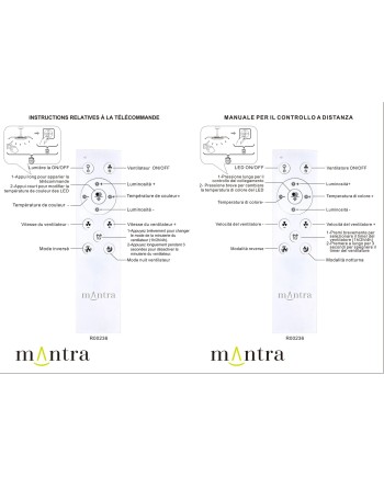 LUNA  M * VENTILADOR MEDIANO LED - BLANCO